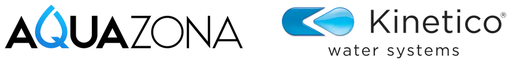 aquazona and kinetico combied logo